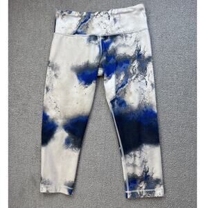Lululemon Wunder Under Cropped Leggings Size 6 Milky Way Multi Marbled Athletic